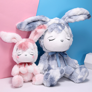 埃莉诗长绒系列卫衣宝宝兔子长耳朵呆萌可爱毛绒公仔女孩公仔兔