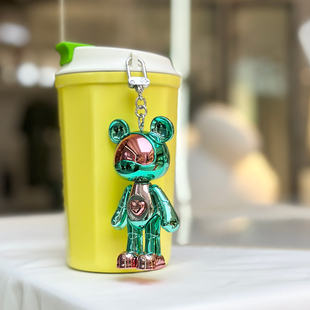 星际熊新款挂件关节可动送男友送女友礼物潮玩百搭电镀款钥匙扣