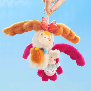 星际熊埃莉诗小小暖暖心计搪胶可爱兔子毛绒挂件背包玩偶挂饰