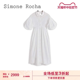 连衣裙新品 Simone Rocha女装 泡泡袖 浪漫复古宽松长裙7196B9XK