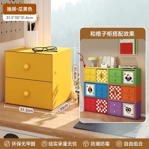 马戏团风格限定款格子柜桌面垫子