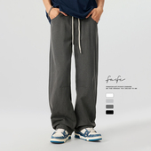 FAFC春夏季 子潮 男宽松休闲直筒阔腿垂感长裤 美式 莱赛尔天丝休闲裤