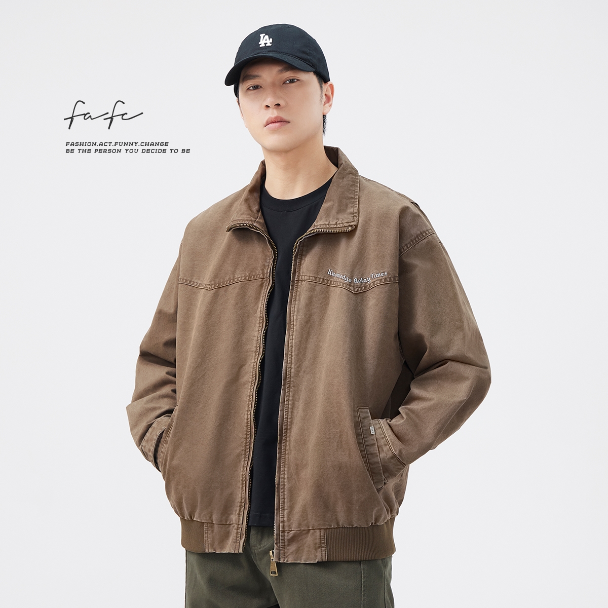 FAFC重磅纯棉复古夹克
