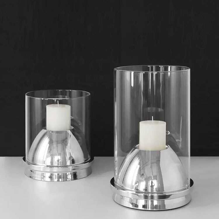 琥珀色酒具组合摆件客厅蜡烛烛台