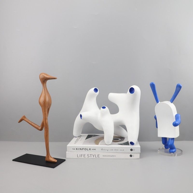 现代简约卡通几何树脂艺术摆件客厅展示柜玄关儿童房家居桌面装饰,家居饰品,桌面摆件,淘宝优惠券,粉丝福利购,淘宝优惠卷