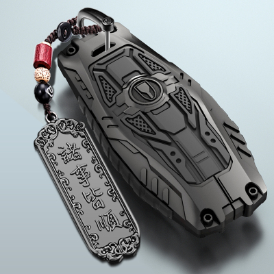 仙罗曼红旗钥匙套高级感锌合金