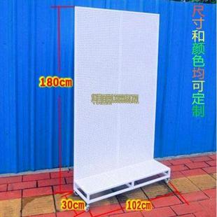 洞洞板手机配件挂架带轮子展示货架多孔板饰品收纳置物架挂钩挂板