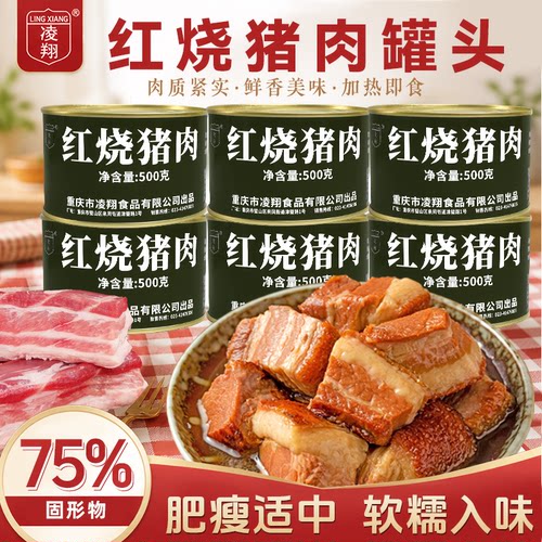 凌翔红烧猪肉500g大罐装家庭应急