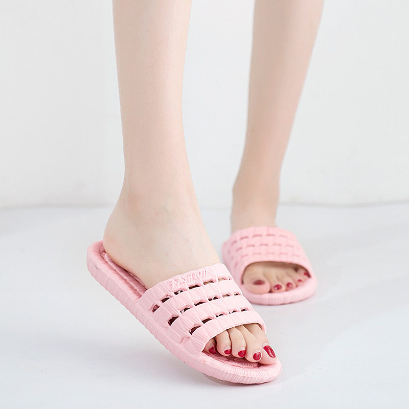 SANDALS AND SLIPPERS WOMENS SUMMER BATHROOM NON-SLIP INDOOR HOME FLAT-HEELED PLASTIC BATH SHOWER SLIPPERS HOME MENS SUMMER OUTDOOR WEAR