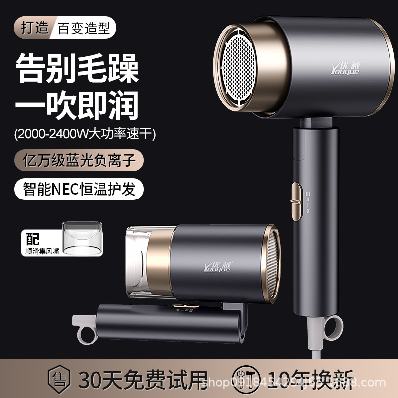 折叠吹风机家用宿舍电吹风筒负离子护发冷热风学生宿舍用