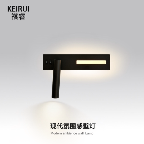 祺睿北欧双光源头灯壁灯卧室