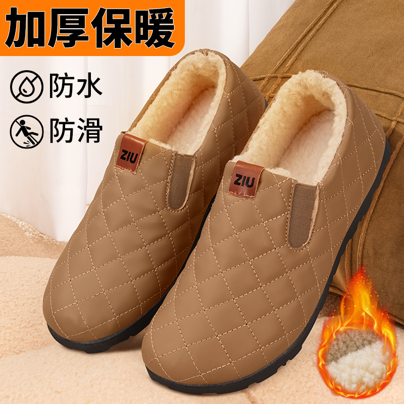 豆豆鞋女加绒外穿秋冬款耐磨