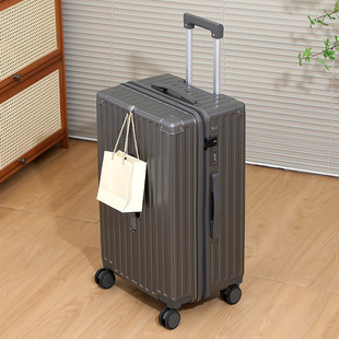格卫莱三七分行李箱超大容量旅行箱多功能铝框男拉杆箱皮箱登机男