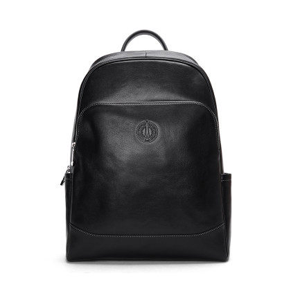 ELLE HOMME法国正品男士休闲真皮双肩包法式轻奢简约背包电脑男包