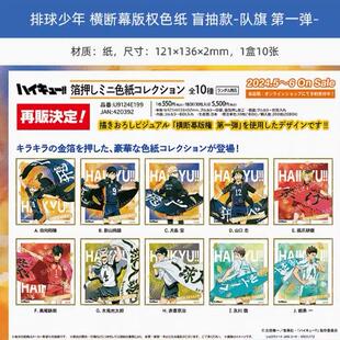 现货 POMMOP 排球少年 横断幕队旗迷你色纸第一弹 及川彻再版周边