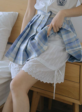 纯棉安全裤女防走光jk南瓜裤居家外穿洛丽塔裙撑Lolita加长打底裤