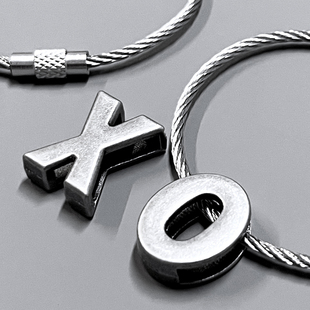 朋克复古金属字母包挂件男女钥匙扣学生个性钢丝圈环diy五金配件