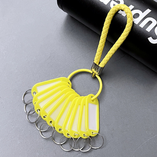 新款钥匙盘收纳神器中介钥匙扣标记分类标签钥匙圈环锁匙牌出租房