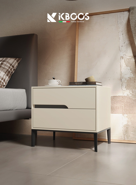 设计师创意床头柜主卧室现代轻奢床边柜网红ins风超窄收纳储物柜
