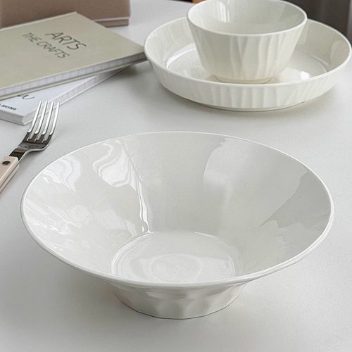 安木良品 大厂订单 北欧ins高级感岩石陶瓷餐具菜盘汤面饭斗笠碗