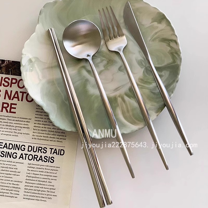 哑光刀叉勺筷子不锈钢