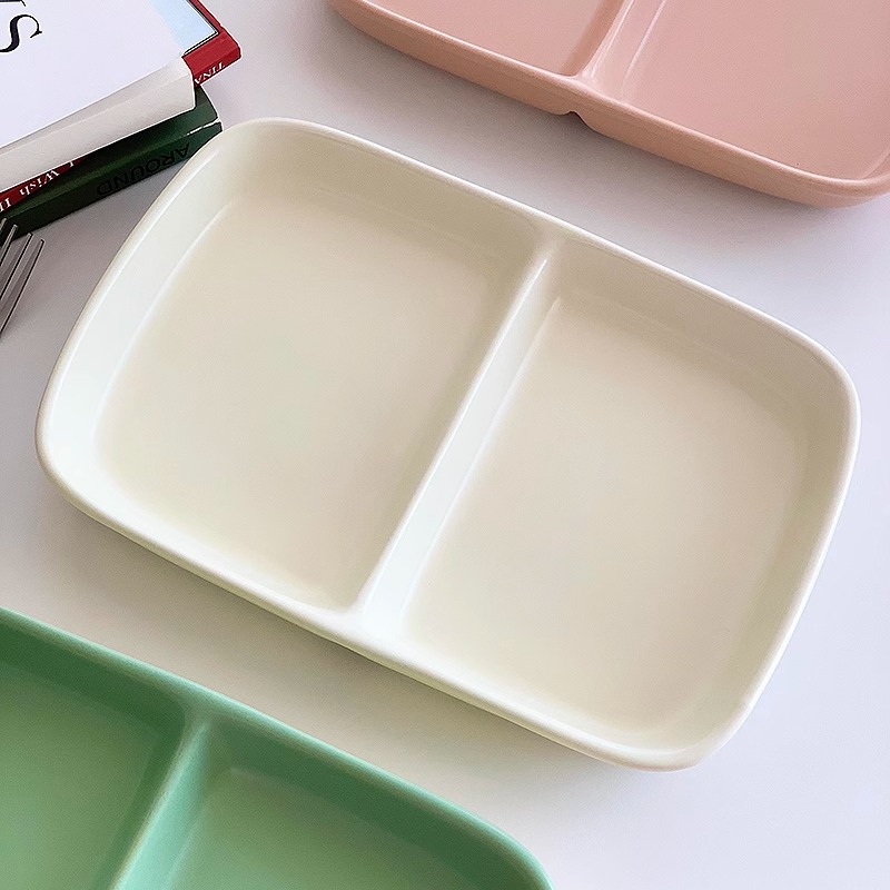 韩国单陶瓷大众哑光分格盘