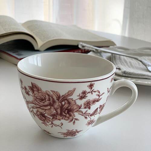 外贸原单中古陶瓷复古咖啡杯