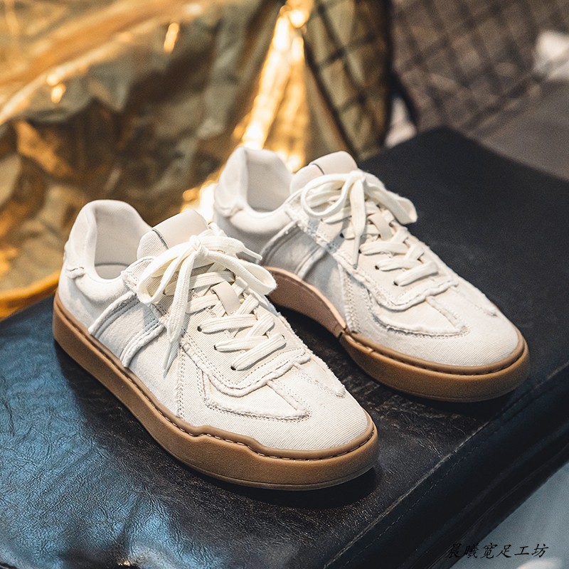 新款男款低帮帆布板鞋德训鞋
