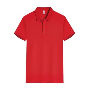 工作服T恤男POLO衫 女纯色印logo 短袖 团体活动工衣服服员冰丝工装
