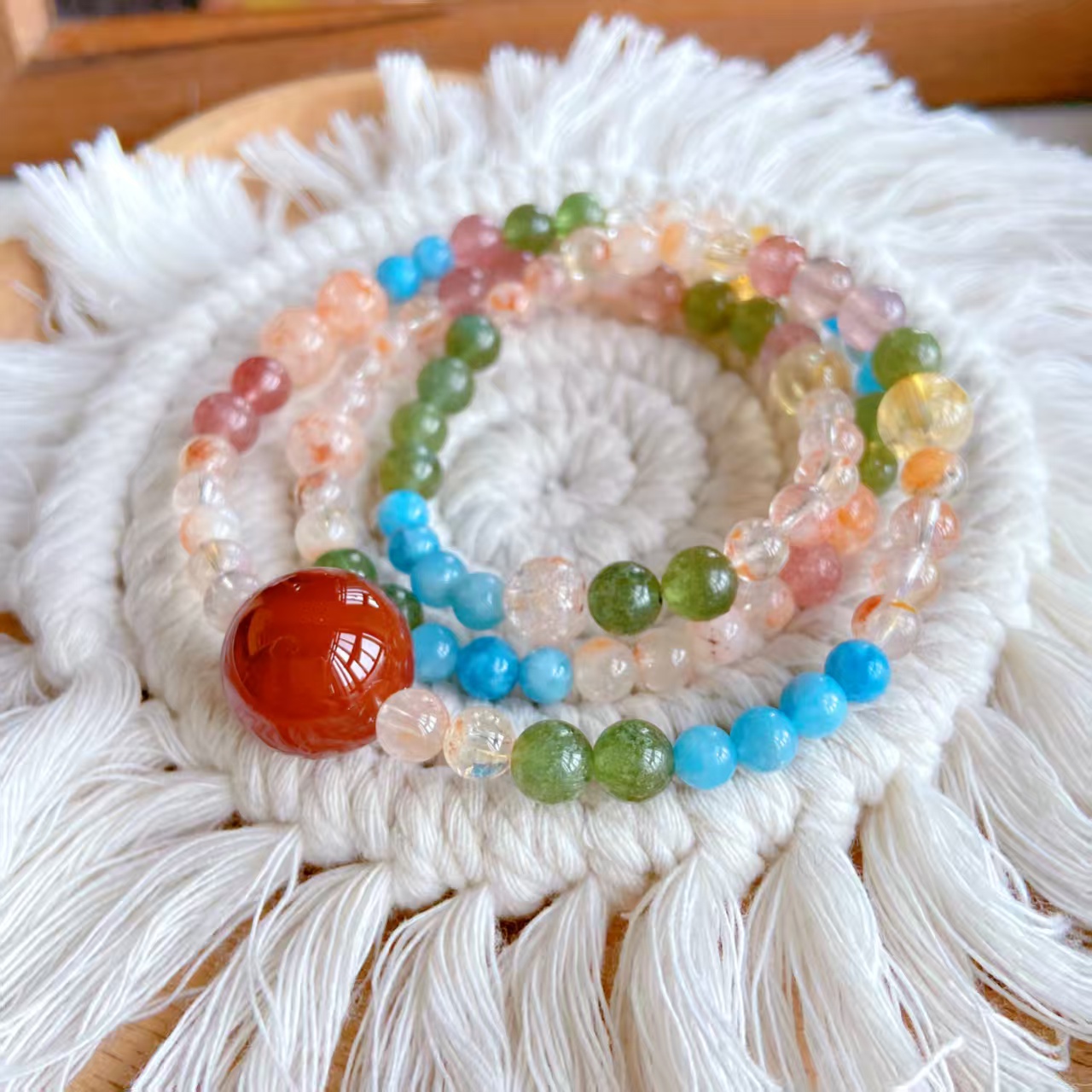 2025年新款天然水晶手链女款多宝手串送闺蜜礼物饰品