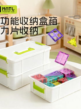 【官方收纳】MNTL磁力片多功能收纳盒收纳箱儿童益智玩具积木今聚