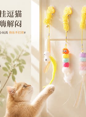 猫玩具自嗨解闷荡秋千挂门悬