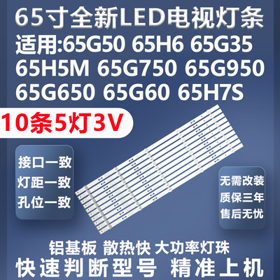顺丰速运创维65G50灯条