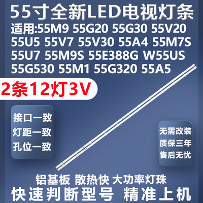 质保三年创维PPTV-W55US灯条