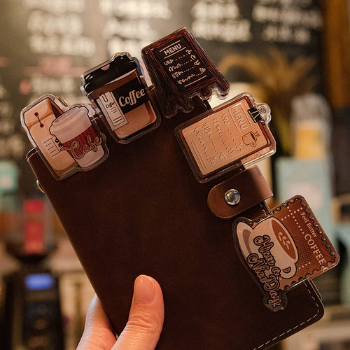 咖啡时光可爱pp夹【全套8个】