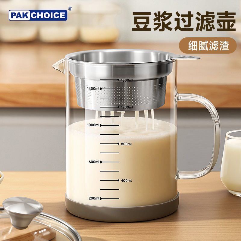 玻璃超细豆浆果汁滤网大容量