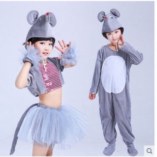 猫和老鼠表演服儿童老鼠娶亲幼儿小花猫咪抓老鼠卡通学猫叫舞蹈服