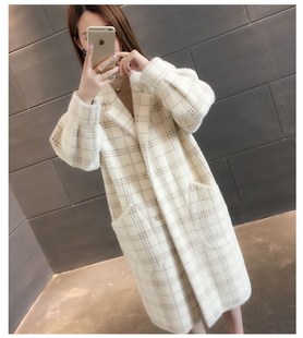 加厚宽松开衫 品牌断码 韩版 特价 大 清仓处理毛呢外套女2022秋冬新款
