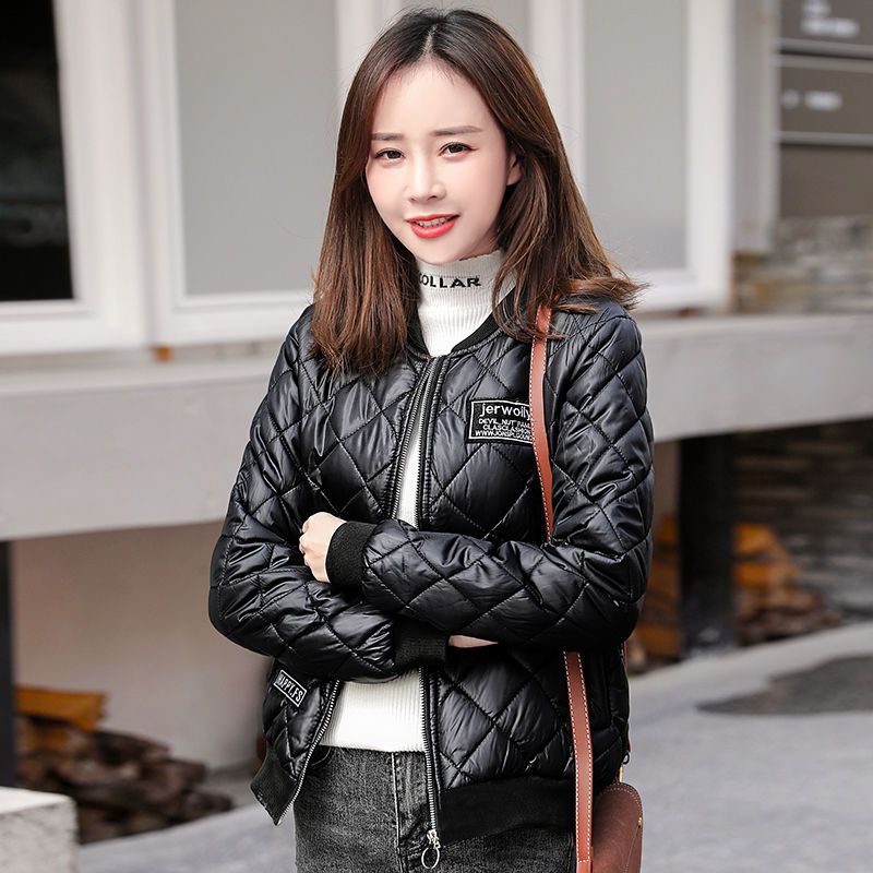 时尚洋气棒球服棉衣女短款2025秋冬小棉袄轻薄棉服女装小个子外套