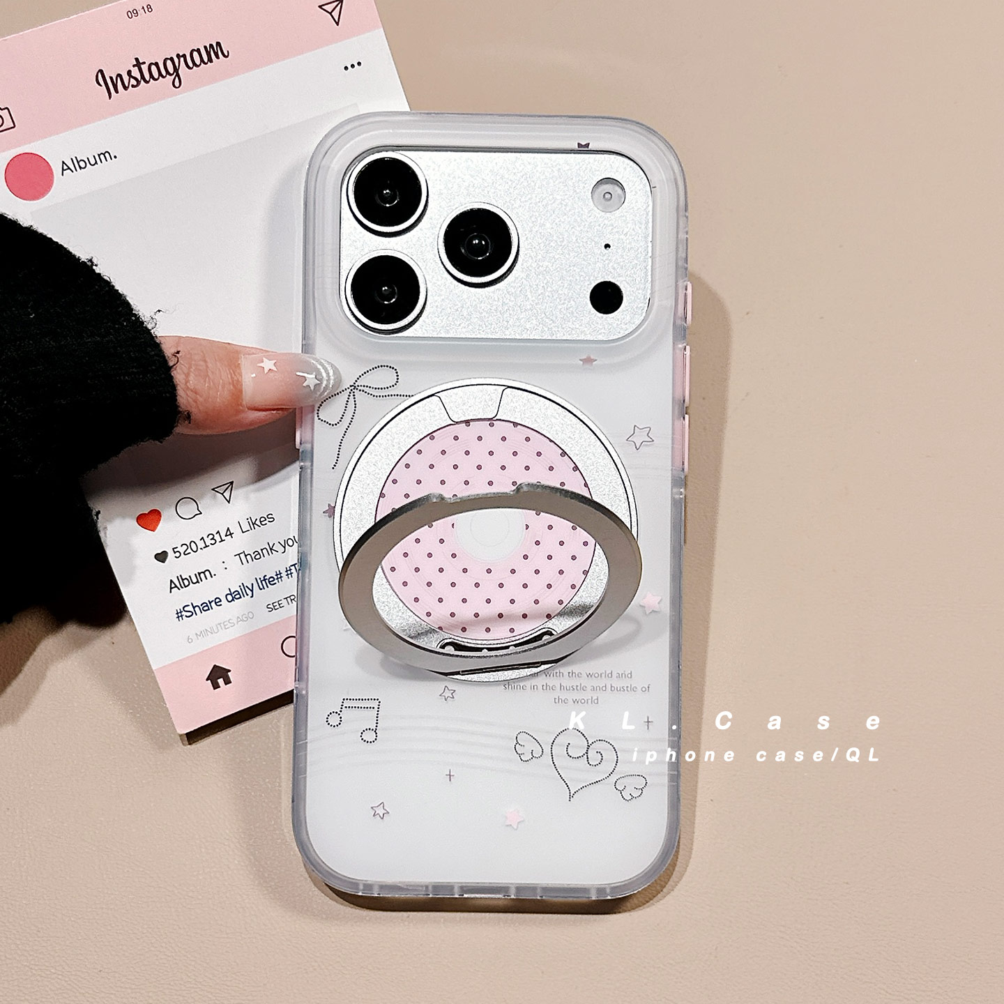 适用于iPhone可爱ins支架手机壳