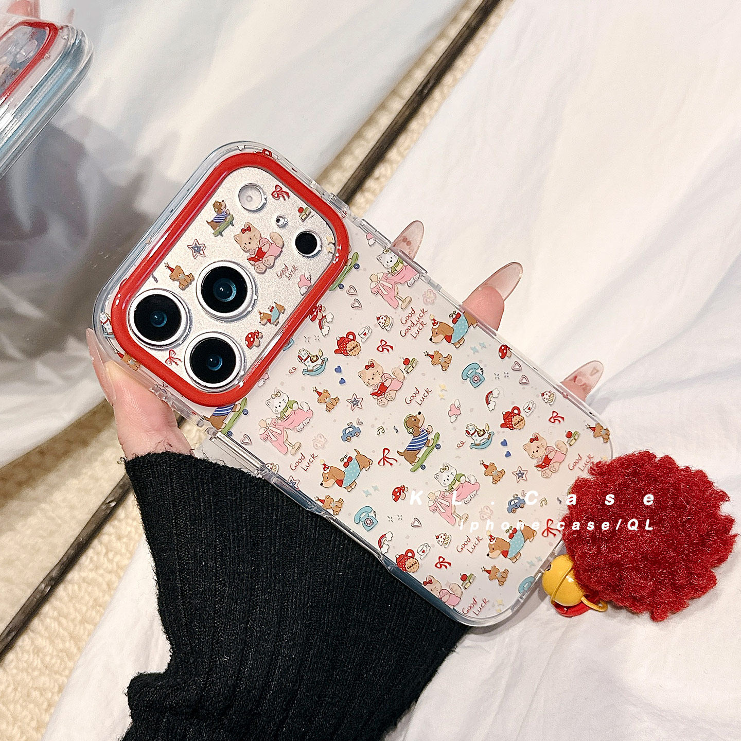 ins少女心可爱卡通适用苹果17手机壳iPhone17promax新款16防摔保护套15硅胶镜头全包小众高级感带毛球女软外p,3C数码配件,手机保护套/壳,淘宝优惠券,粉丝福利购,淘宝优惠卷