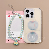 壳侣适用苹果16手机壳iPhone16保护套13 15新款 14高级感17promax硅胶全包防摔小众网红油画苹果带链条女软壳p