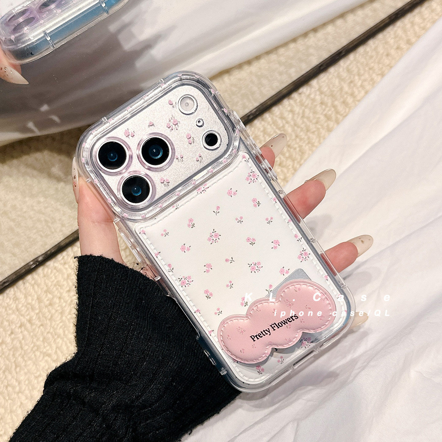 适用于iPhone贴皮可爱手机壳