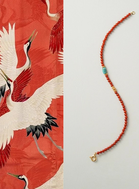 新中式国风南红玛瑙红色手链