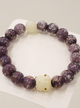 北京雍和香灰琉璃民主风手串