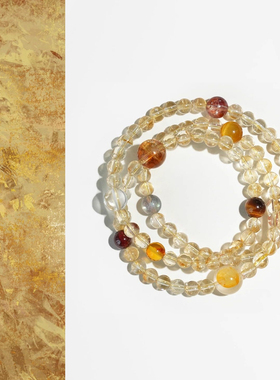 【普陀山祝福】好运招财水晶手串