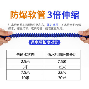 伸缩水管花园浇花水枪工具 源头工厂高压洗车水枪家用软管泡沫套装