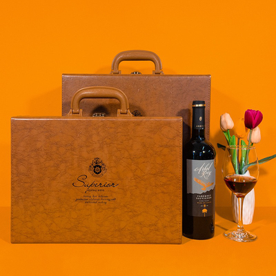 高档复古双支红酒礼盒
