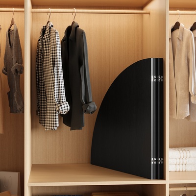 黑色四分折叠圆桌面板家用