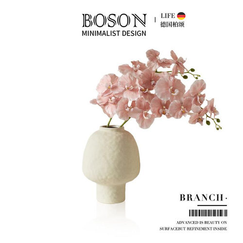 BOSON·Branch·花瓶法式ins陶瓷客厅中古侘寂水培插花摆件 |枝谒